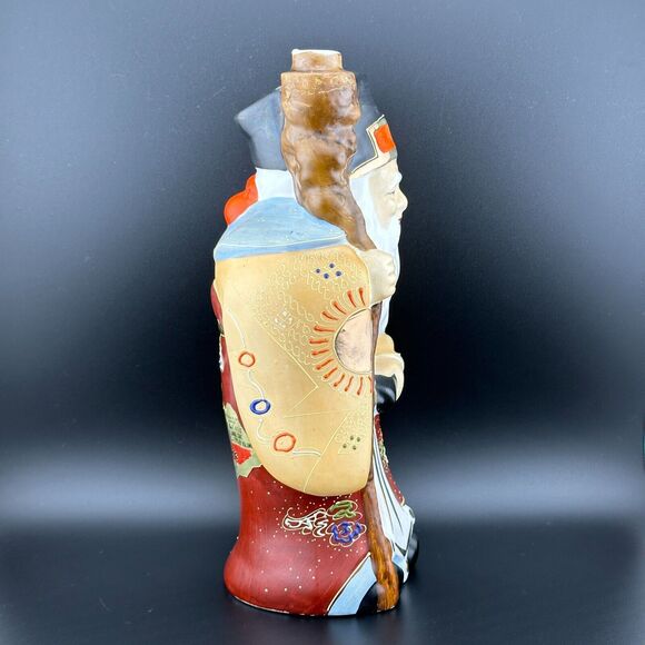 1960s Kamotsuru Sake Decanter Figurine Bottle Japan Good Luck God Statue 10" VTG - Picture 6 of 15
